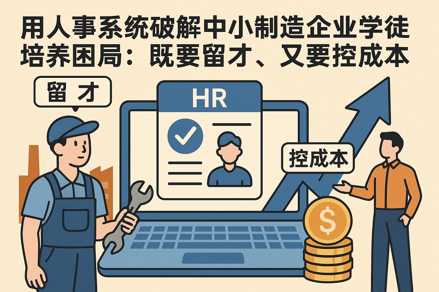 用人事系统破解中小制造企业学徒培养困局：既要留才，又要控成本