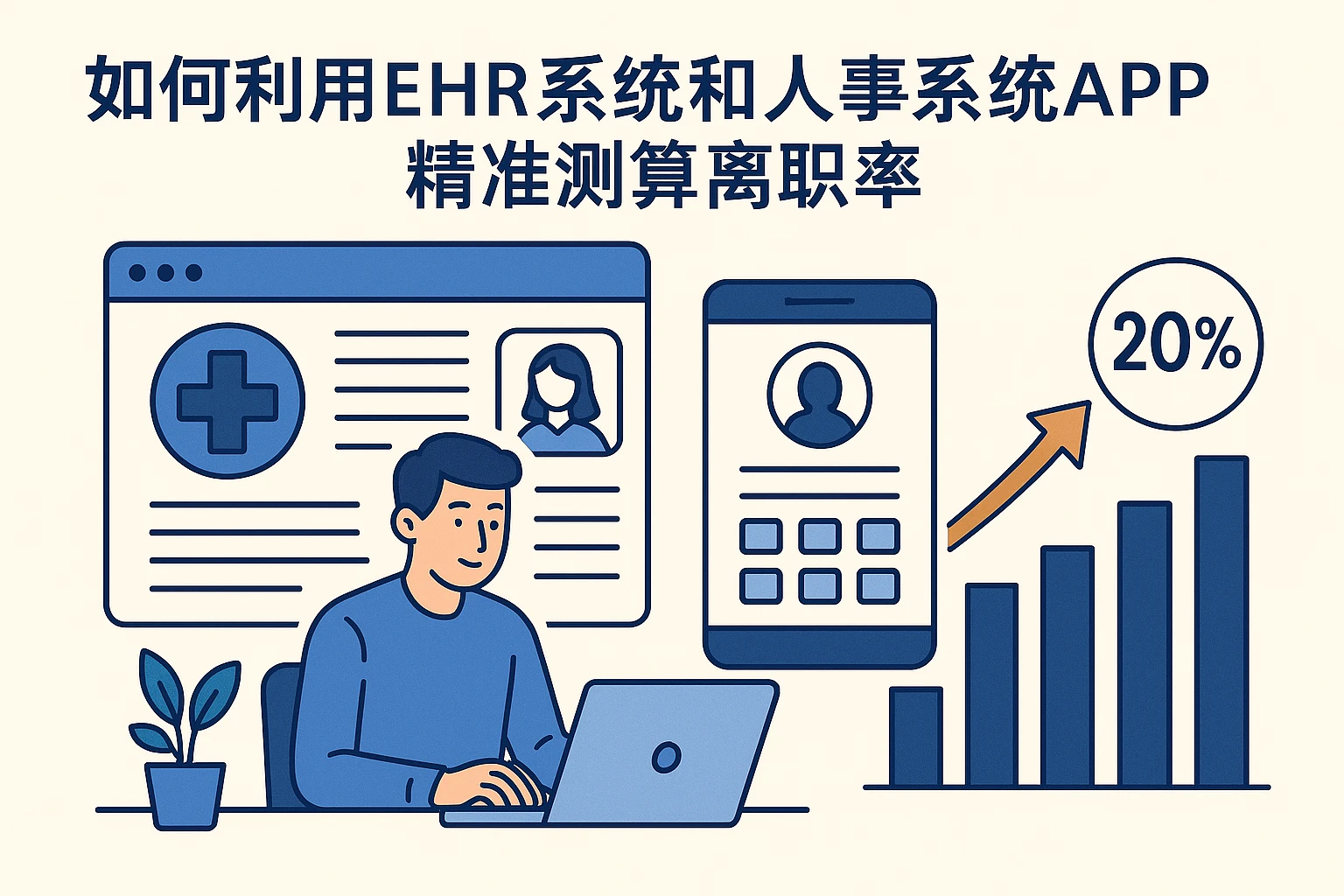 如何利用EHR系统和人事系统APP精准测算离职率