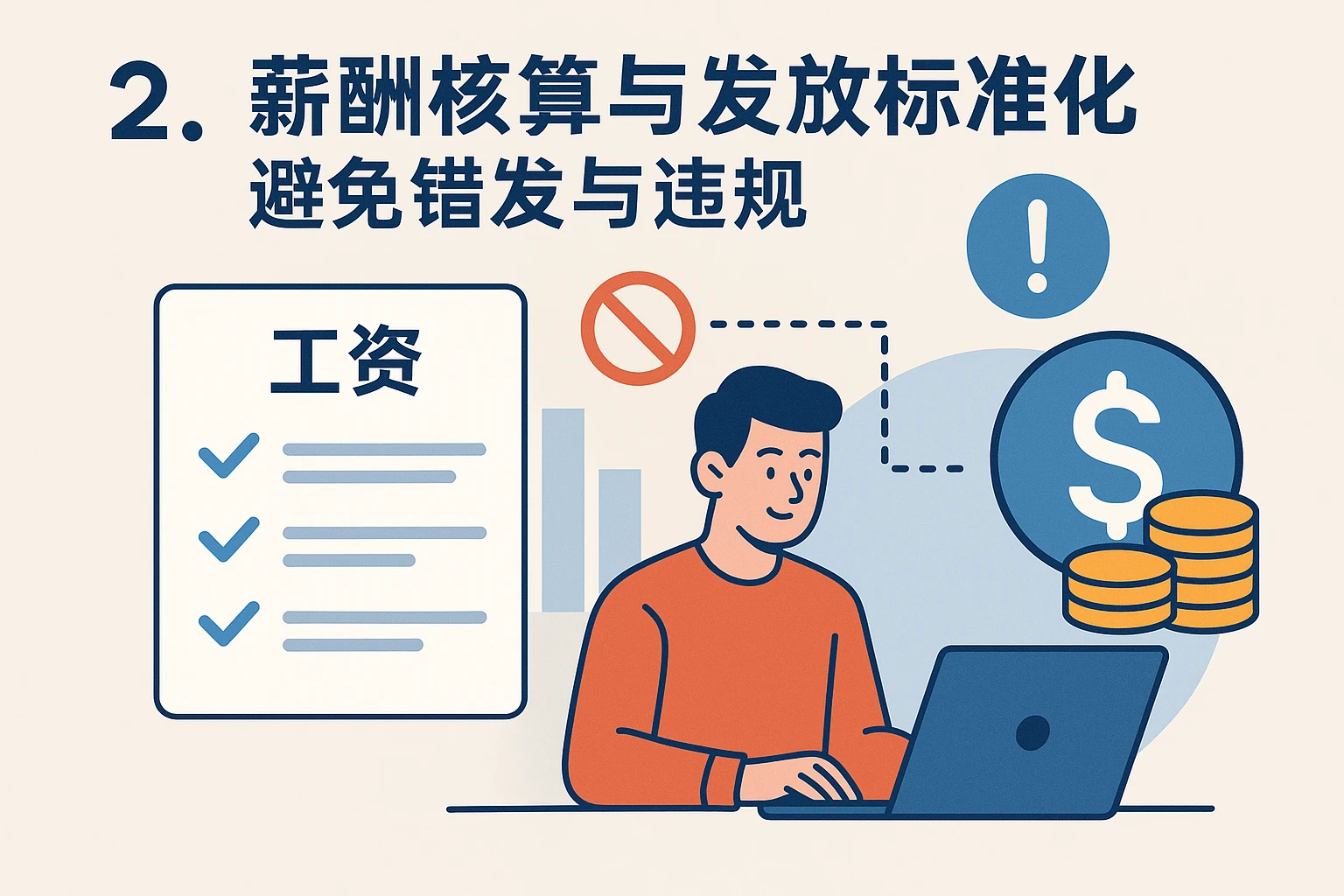 2. 薪酬核算与发放标准化：避免错发与违规