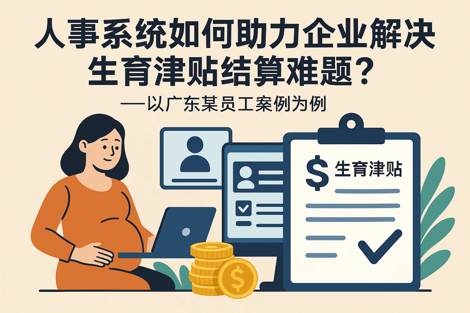人事系统如何助力企业解决生育津贴结算难题?——以广东某员工案例为例