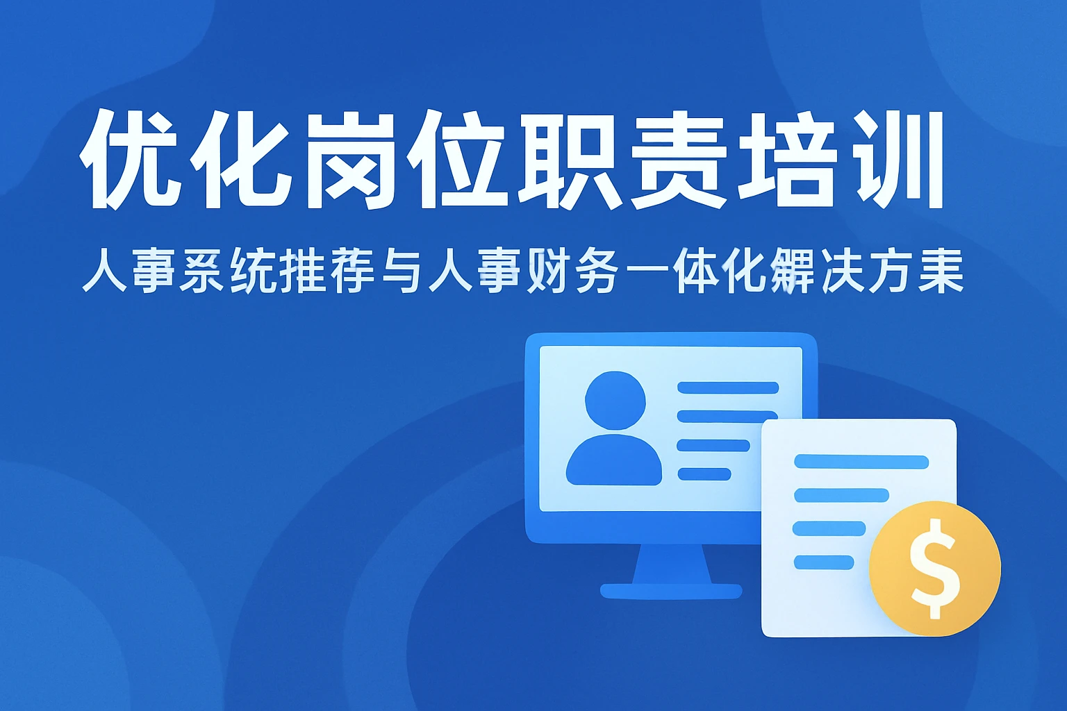 优化岗位职责培训：人事系统推荐与人事财务一体化解决方案