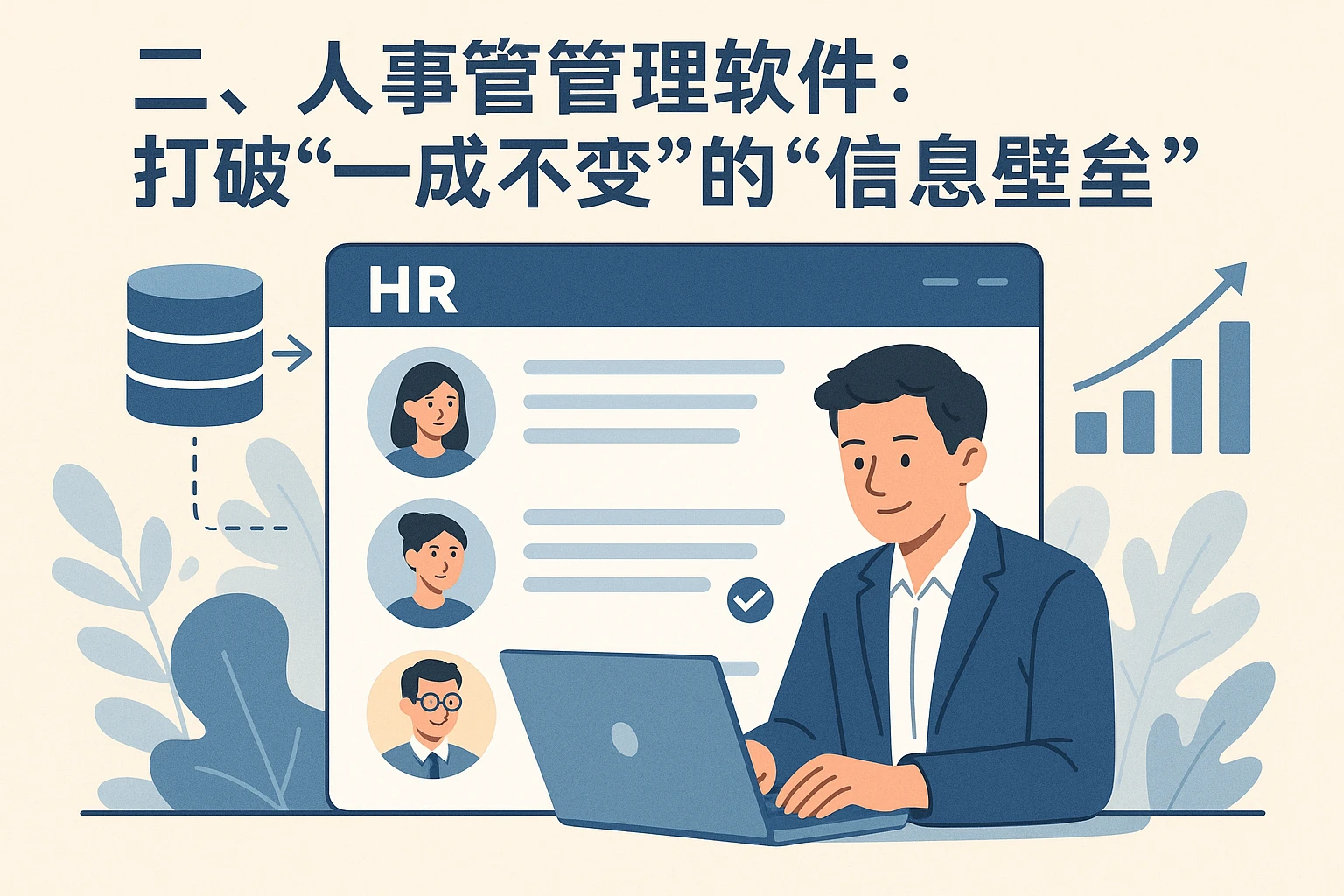 二、人事管理软件：打破“一成不变”的“信息壁垒”