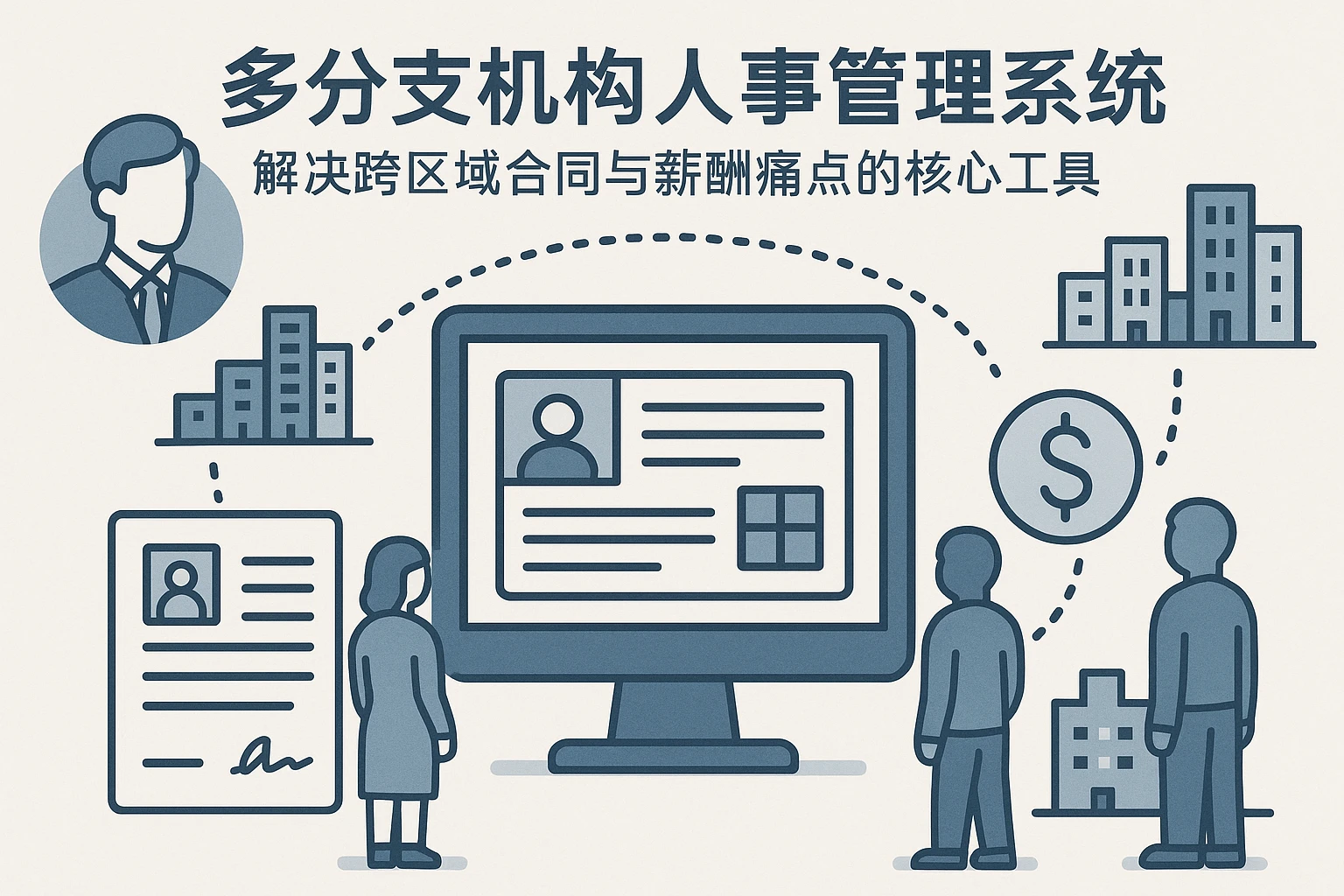 多分支机构人事管理系统：解决跨区域合同与薪酬痛点的核心工具