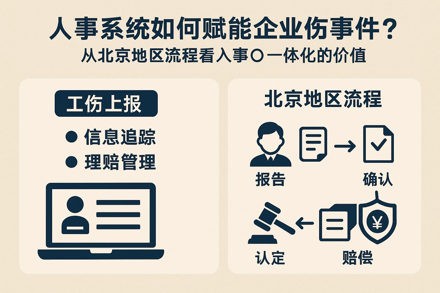 人事系统如何赋能企业工伤事件处理?从北京地区流程看人事OA一体化的价值