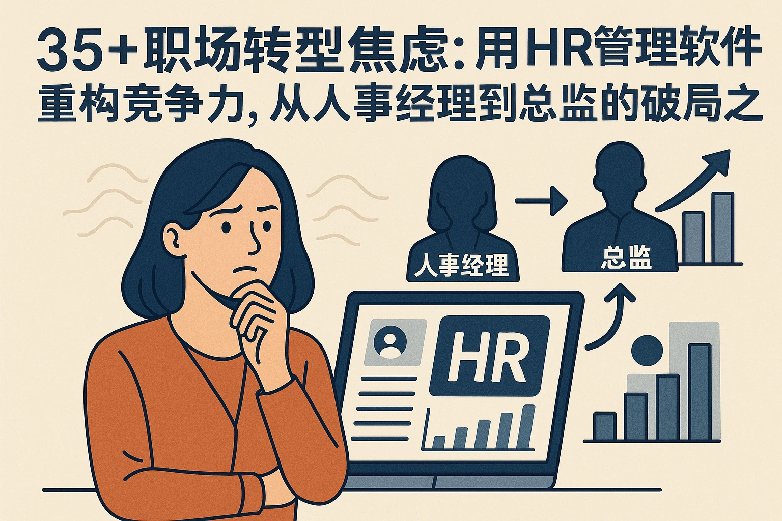 35+职场转型焦虑：用HR管理软件重构竞争力，从人事经理到总监的破局之路