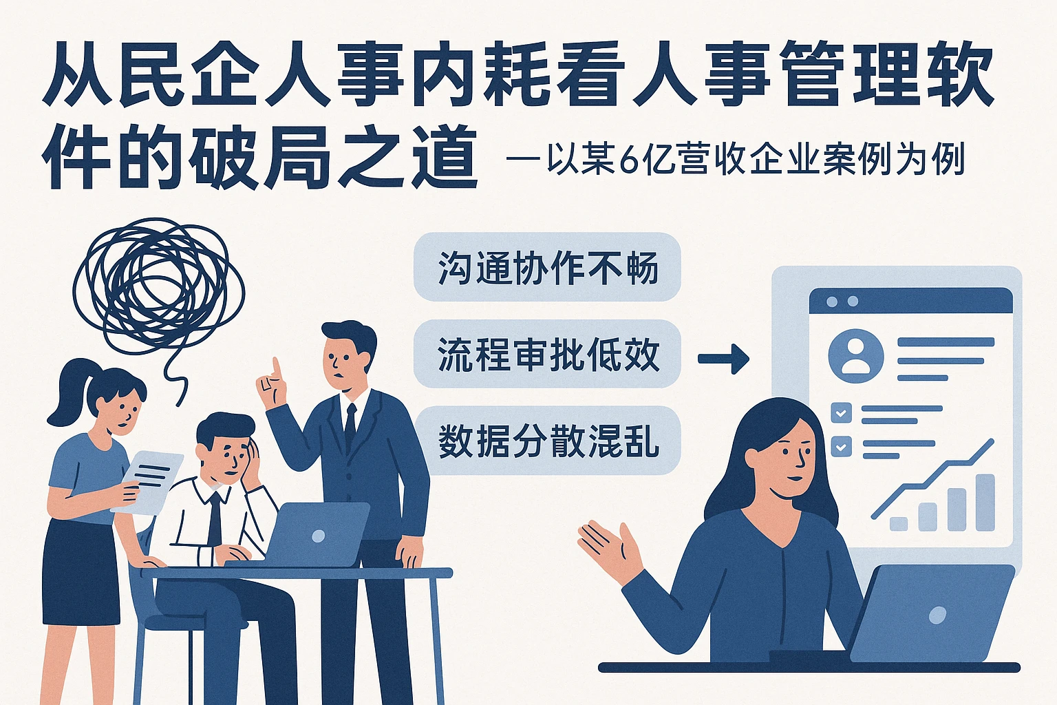 从民企人事内耗看人事管理软件的破局之道——以某6亿营收企业案例为例
