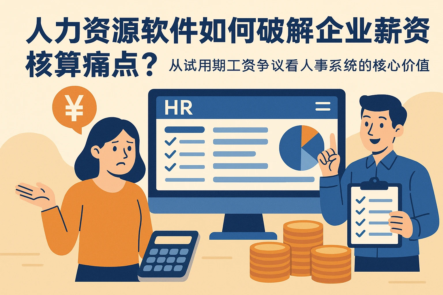 人力资源软件如何破解企业薪资核算痛点?从试用期工资争议看人事系统的核心价值