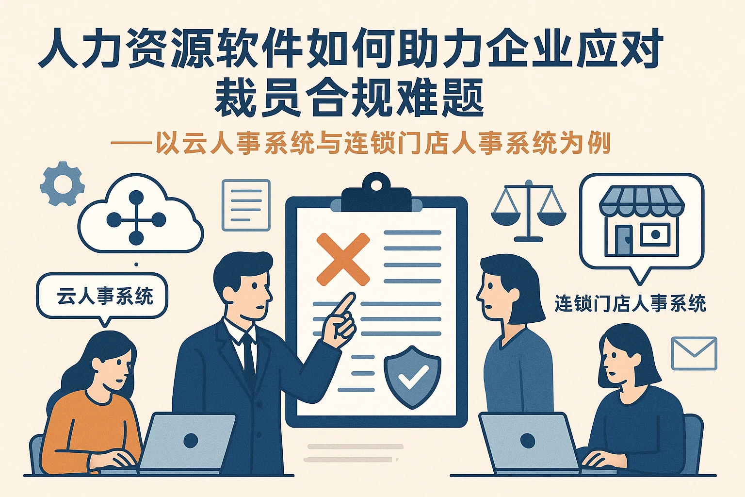 人力资源软件如何助力企业应对裁员合规难题——以云人事系统与连锁门店人事系统为例
