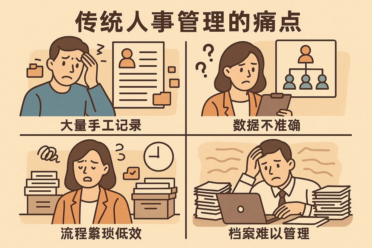 传统人事管理的痛点