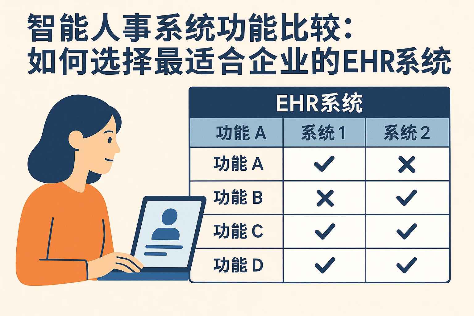 智能人事系统功能比较:如何选择最适合企业的EHR系统