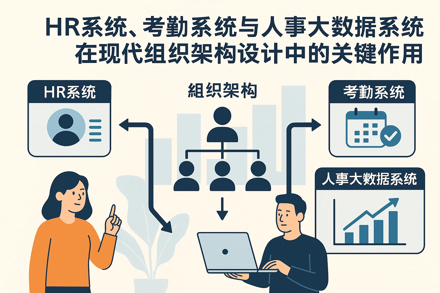 HR系统、考勤系统与人事大数据系统在现代组织架构设计中的关键作用