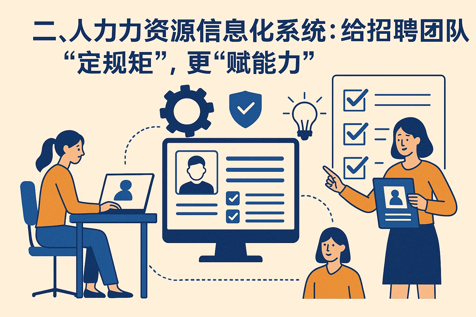 二、人力资源信息化系统：给招聘团队“定规矩”，更“赋能力”