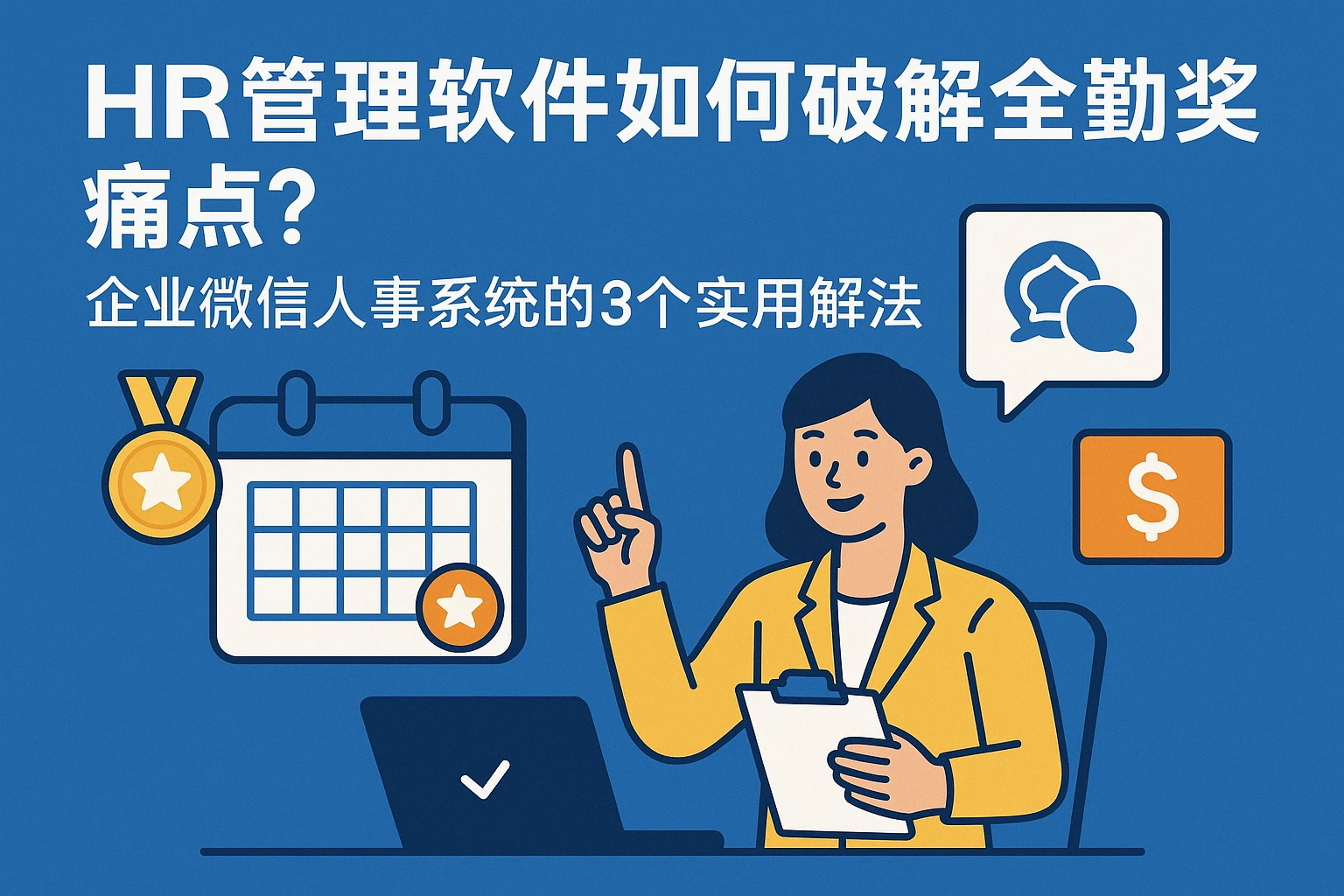 HR管理软件如何破解全勤奖痛点?企业微信人事系统的3个实用解法