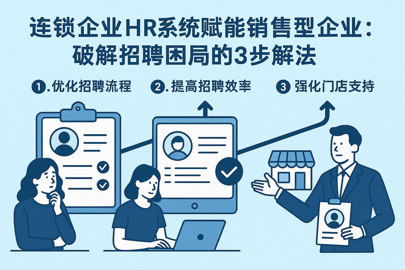 连锁企业HR系统赋能销售型企业：破解招聘困局的3步解法