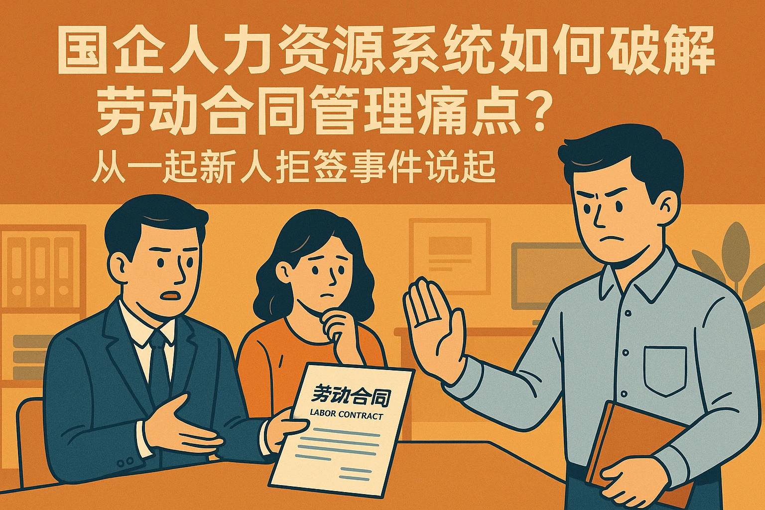 国企人力资源系统如何破解劳动合同管理痛点?从一起新人拒签事件说起