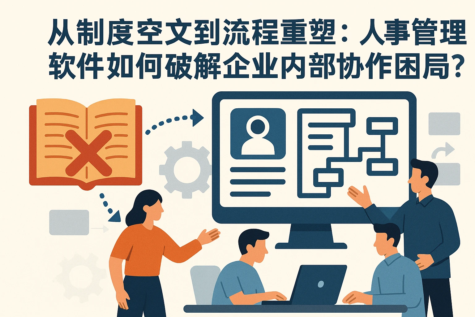 从制度空文到流程重塑:人事管理软件如何破解企业内部协作困局?