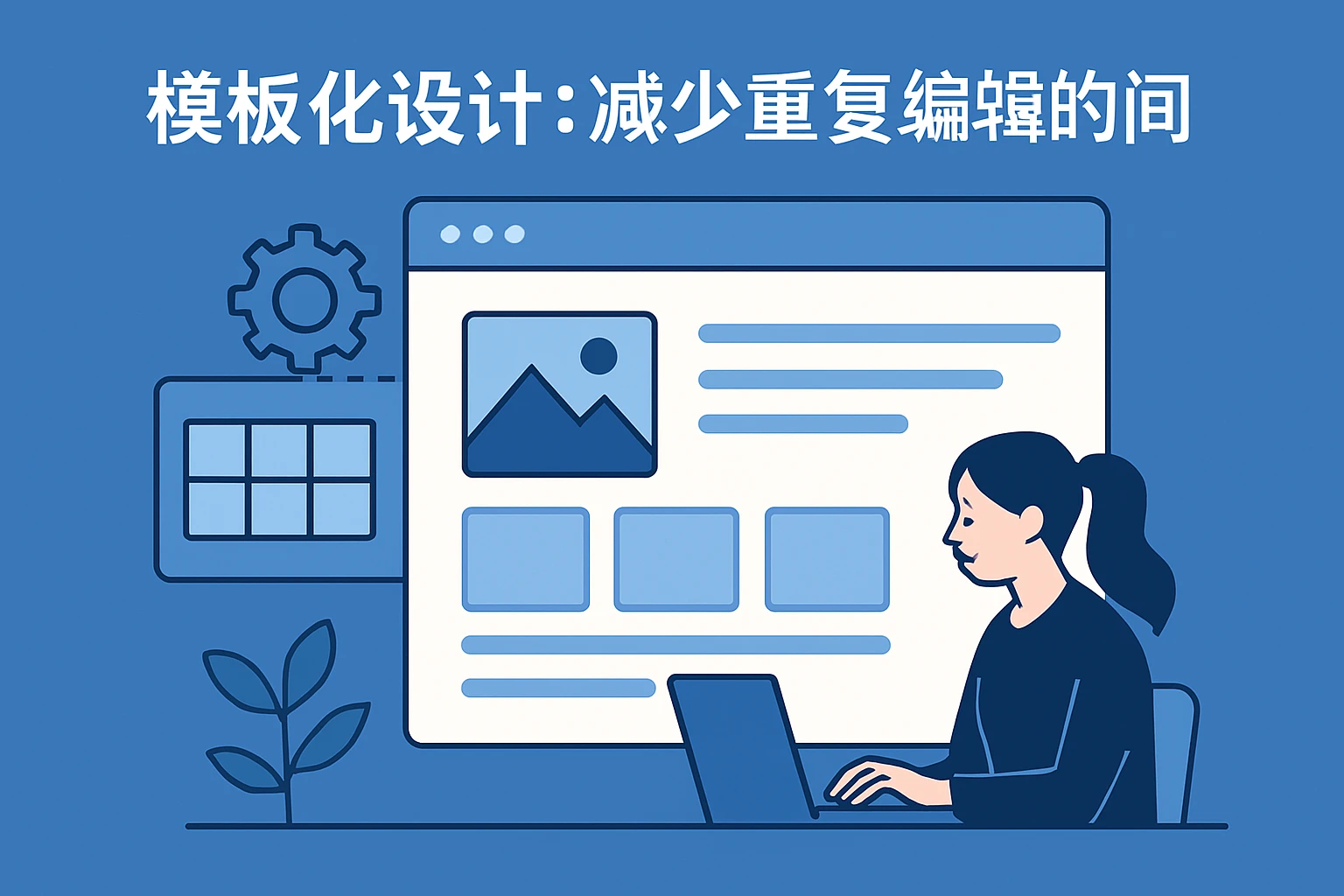 2. 模板化设计：减少重复编辑的时间