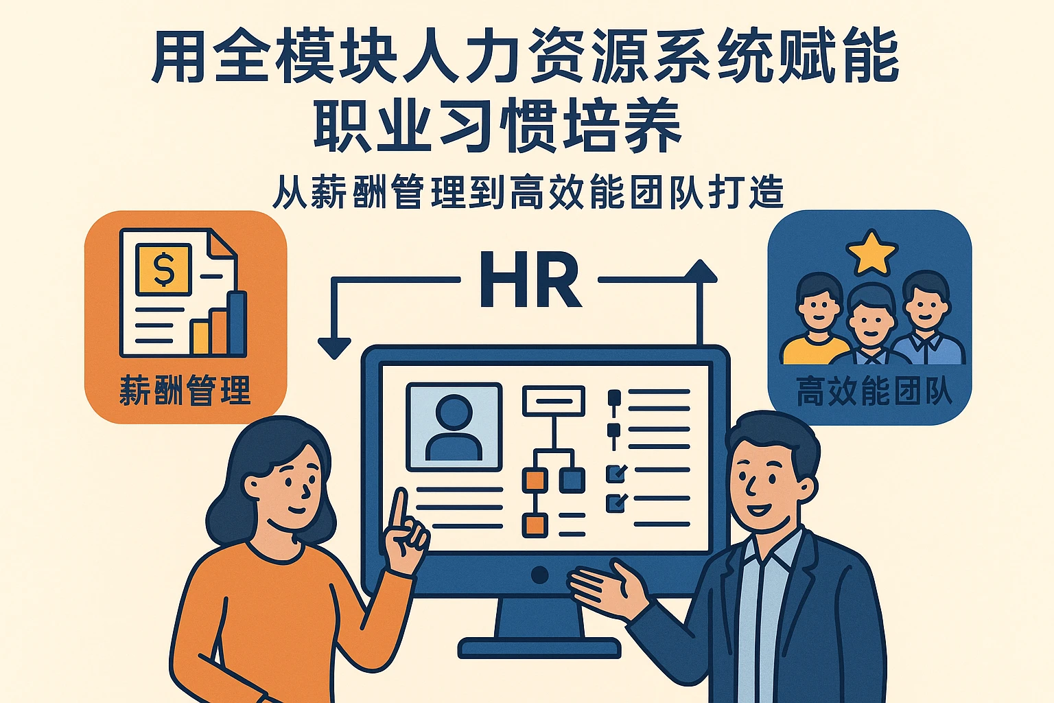 用全模块人力资源系统赋能职业习惯培养：从薪酬管理到高效能团队打造