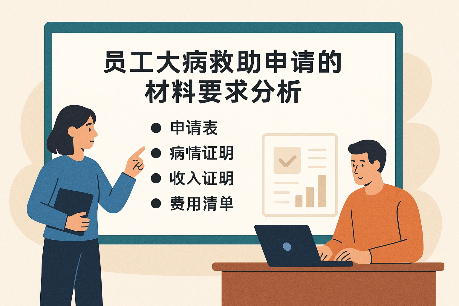 员工大病救助申请的材料要求分析