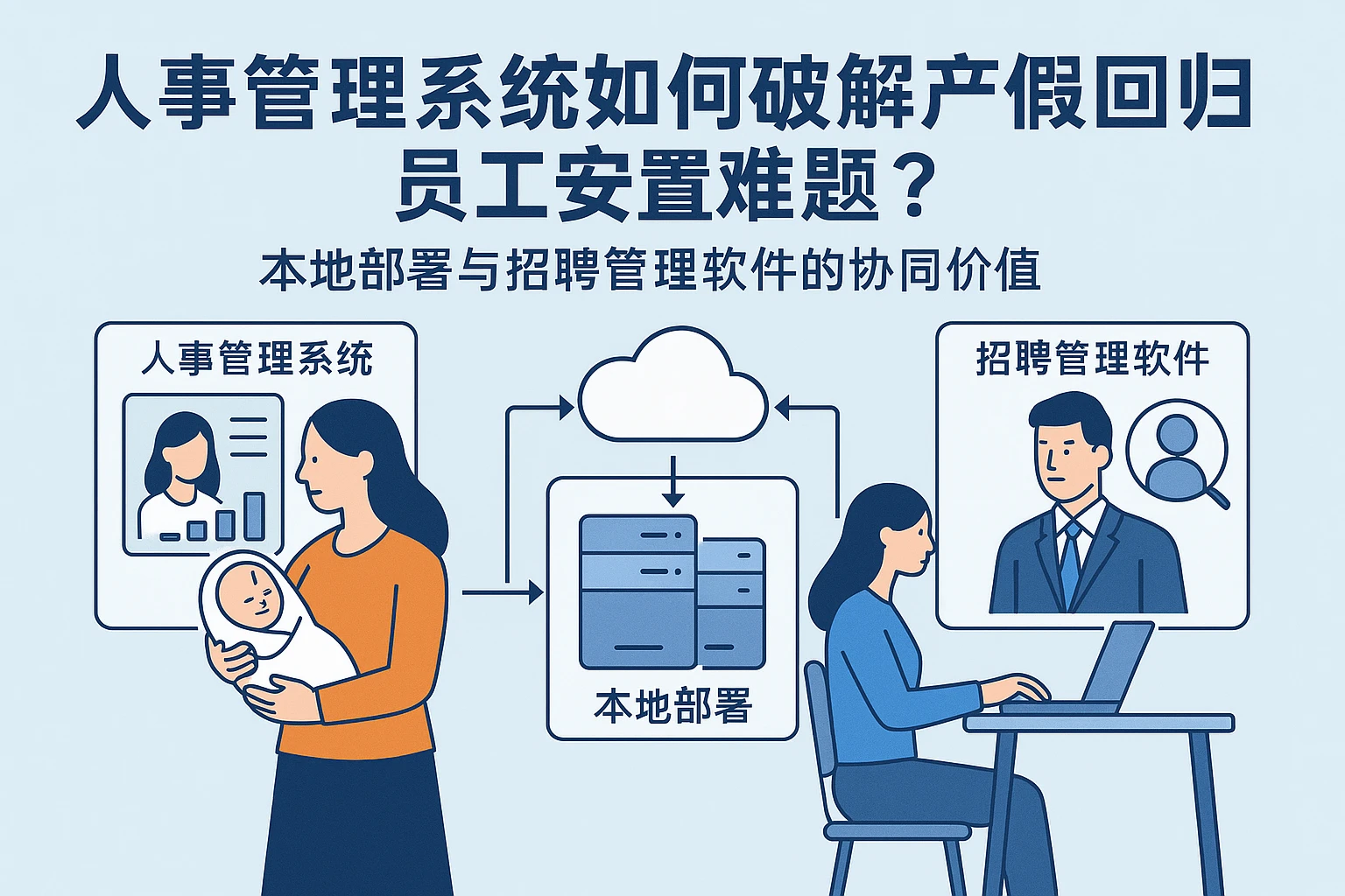 人事管理系统如何破解产假回归员工安置难题？本地部署与招聘管理软件的协同价值