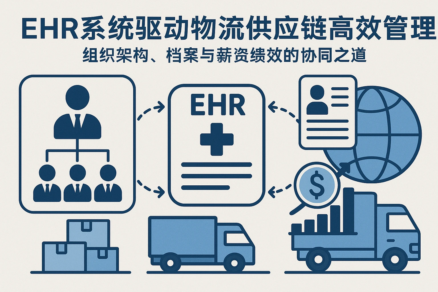 EHR系统驱动物流供应链高效管理:组织架构、档案与薪资绩效的协同之道