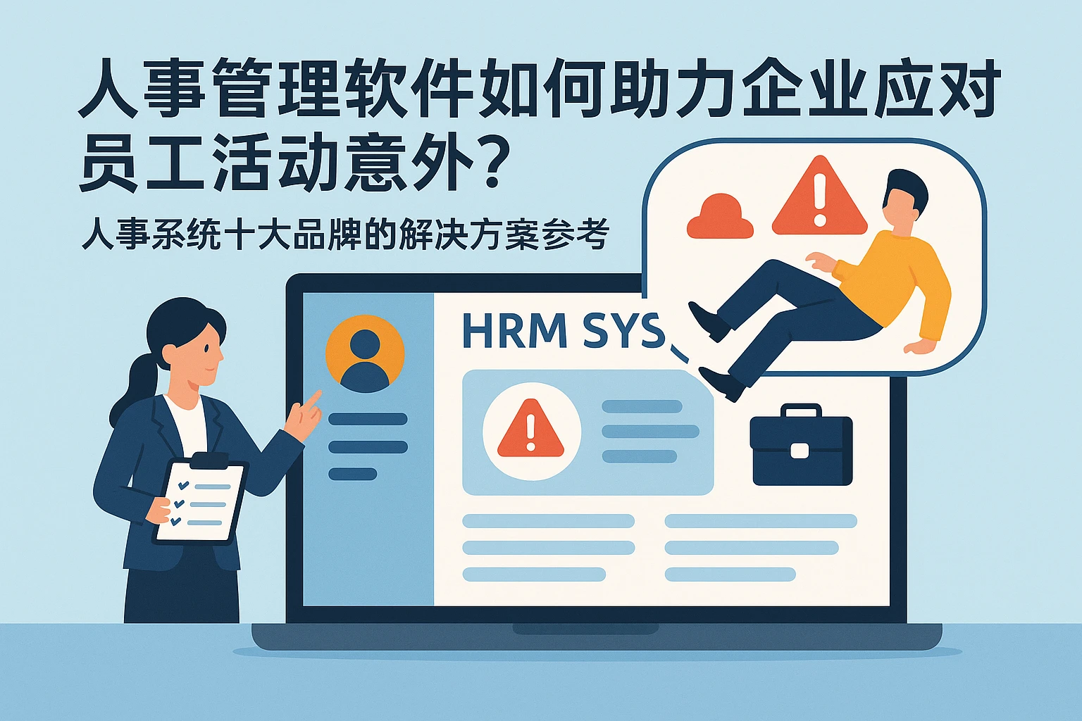 人事管理软件如何助力企业应对员工活动意外？人事系统十大品牌的解决方案参考