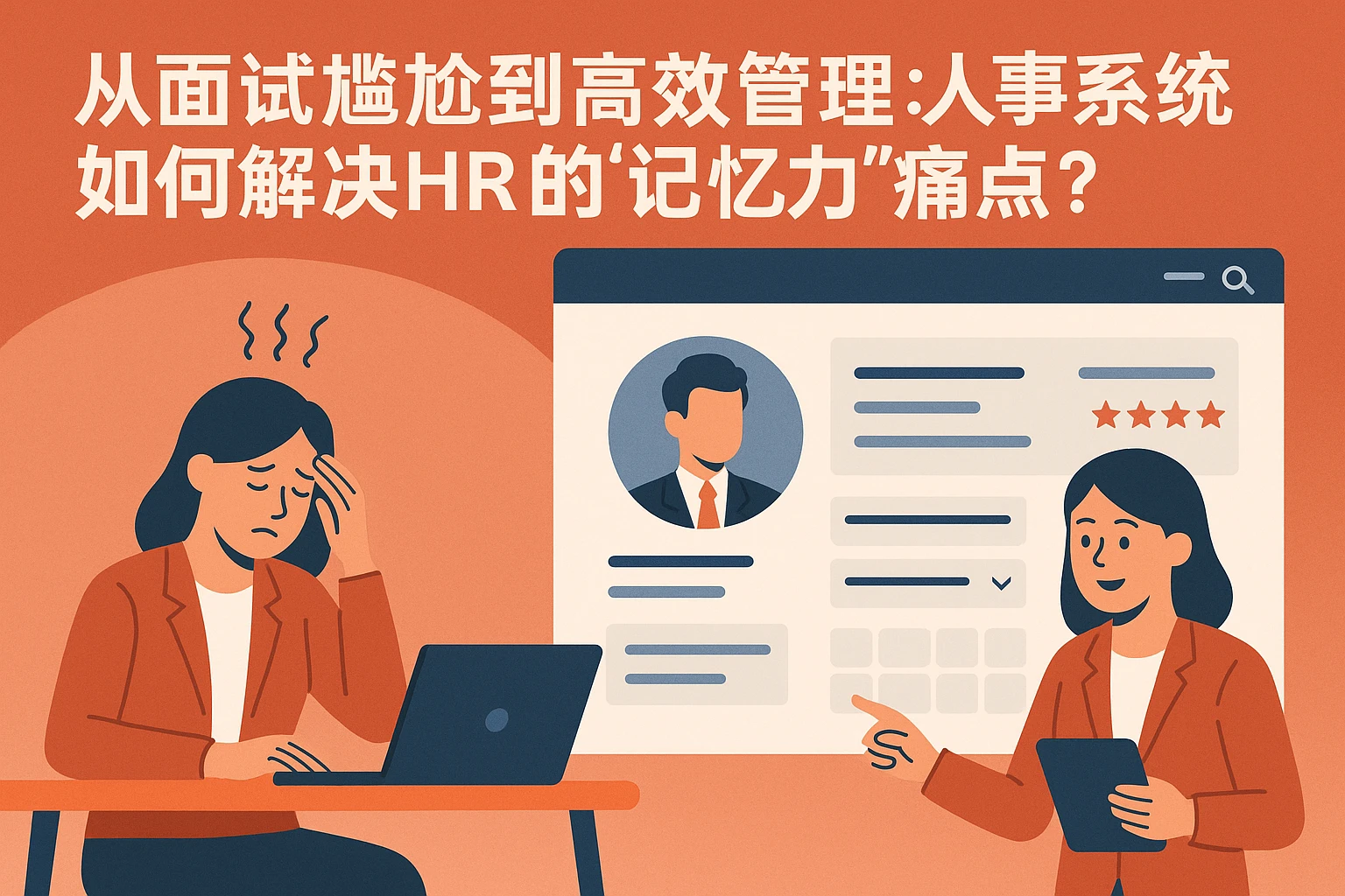 从面试尴尬到高效管理：人事系统如何解决HR的“记忆力”痛点？