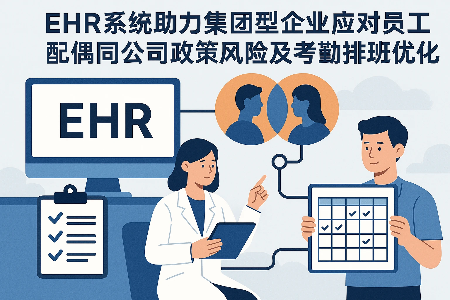 EHR系统助力集团型企业应对员工配偶同公司政策风险及考勤排班优化