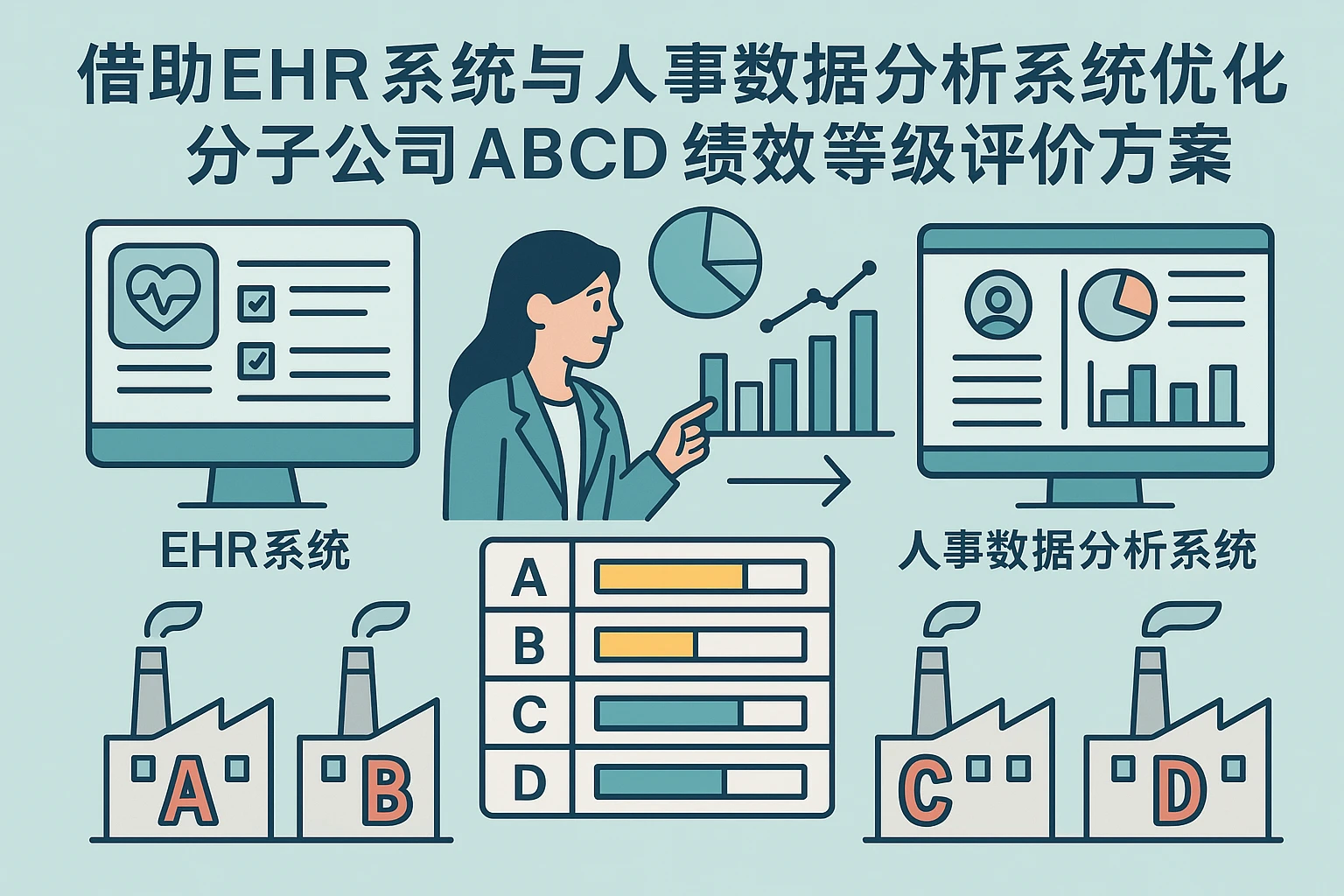 借助EHR系统与人事数据分析系统优化分子公司ABCD绩效等级评价方案