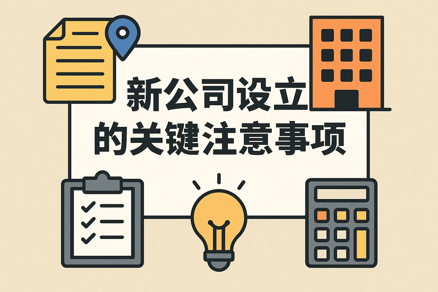 新公司设立的关键注意事项