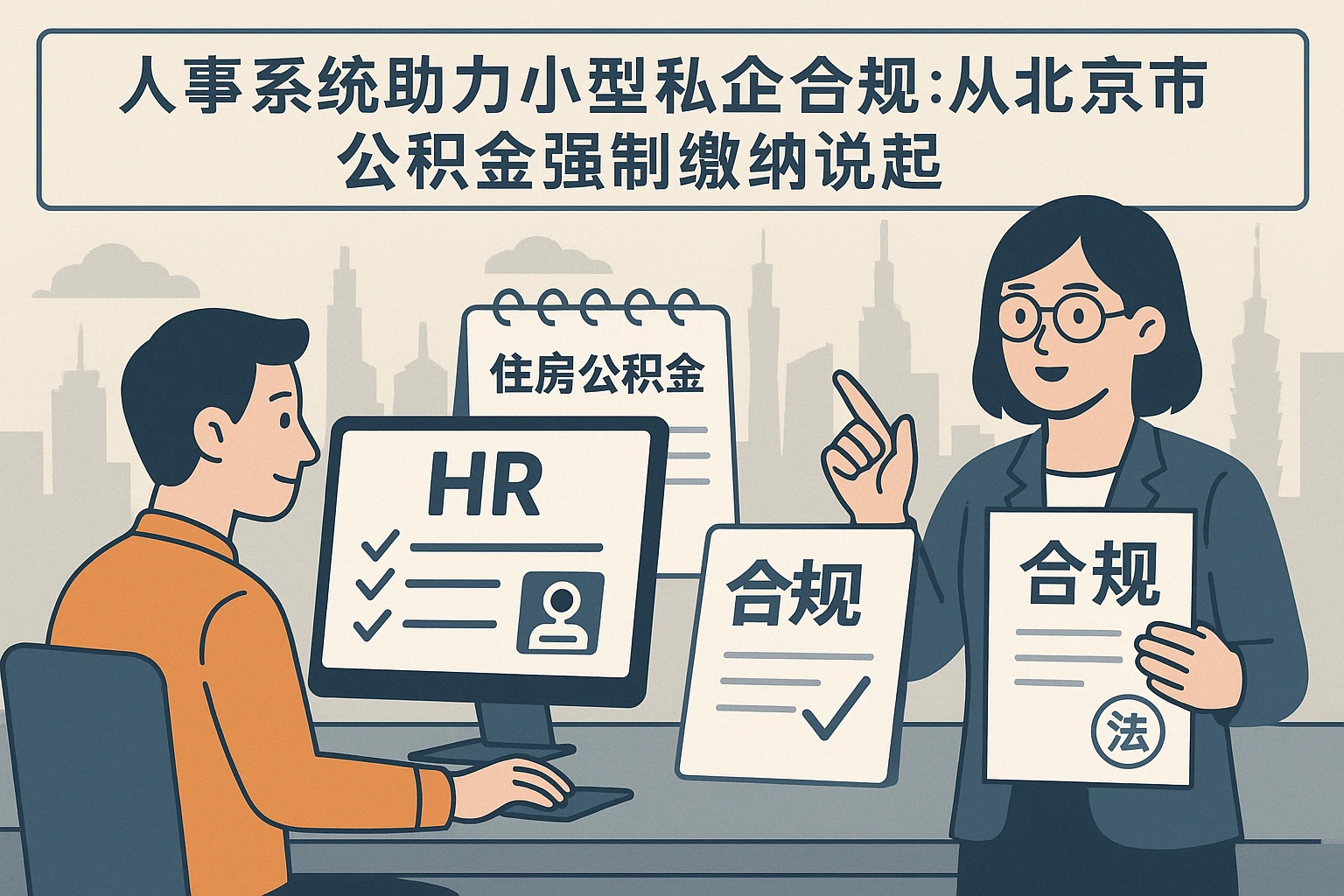 人事系统助力小型私企合规：从北京市公积金强制缴纳说起