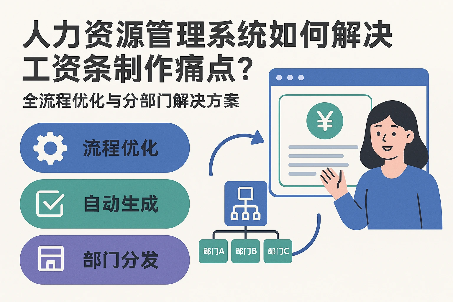 人力资源管理系统如何解决工资条制作痛点?全流程优化与分部门解决方案
