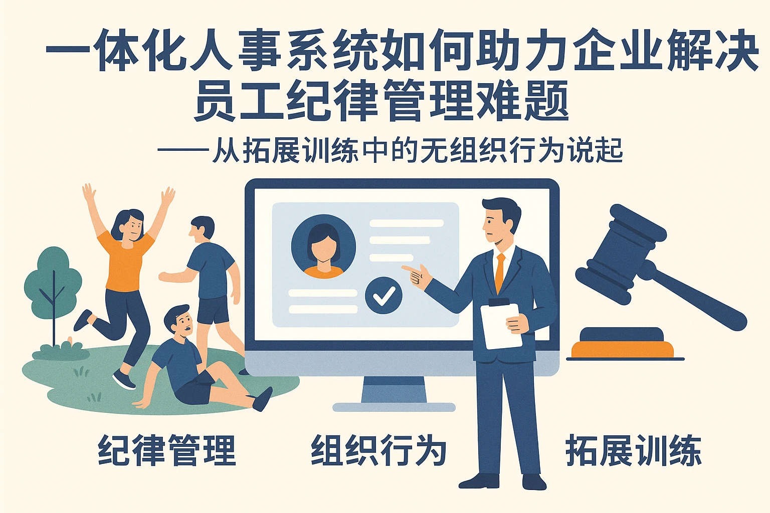 一体化人事系统如何助力企业解决员工纪律管理难题——从拓展训练中的无组织行为说起