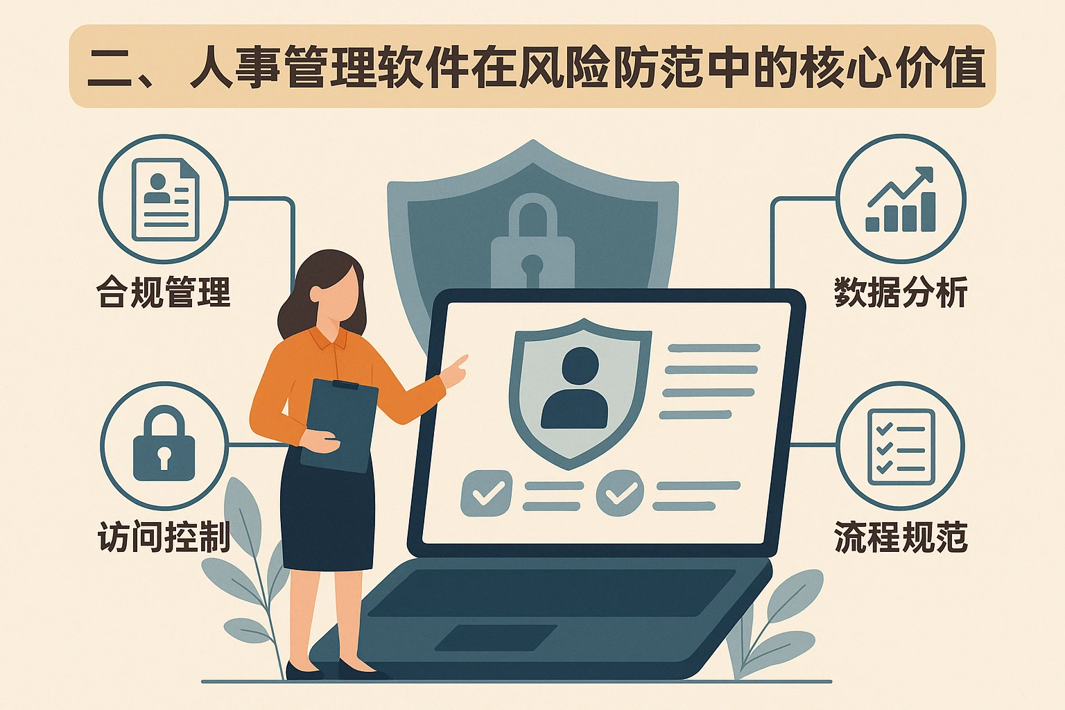二、人事管理软件在风险防范中的核心价值