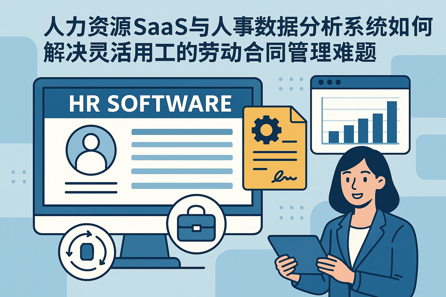 人力资源软件、人力资源SaaS与人事数据分析系统如何解决灵活用工的劳动合同管理难题