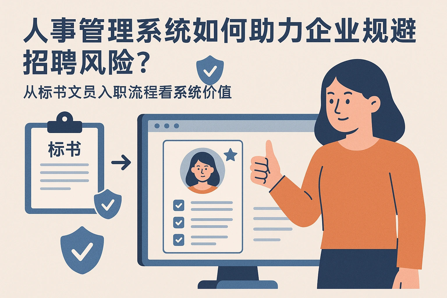 人事管理系统如何助力企业规避招聘风险？从标书文员入职流程看系统价值