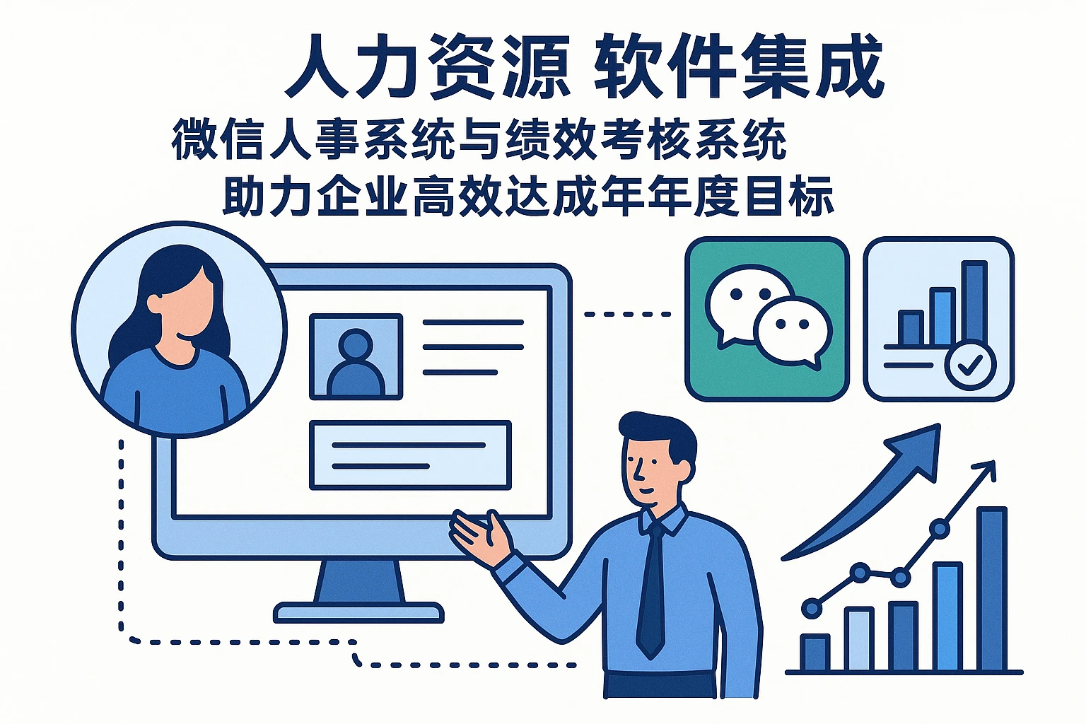 人力资源软件集成微信人事系统与绩效考核系统,助力企业高效达成年度目标
