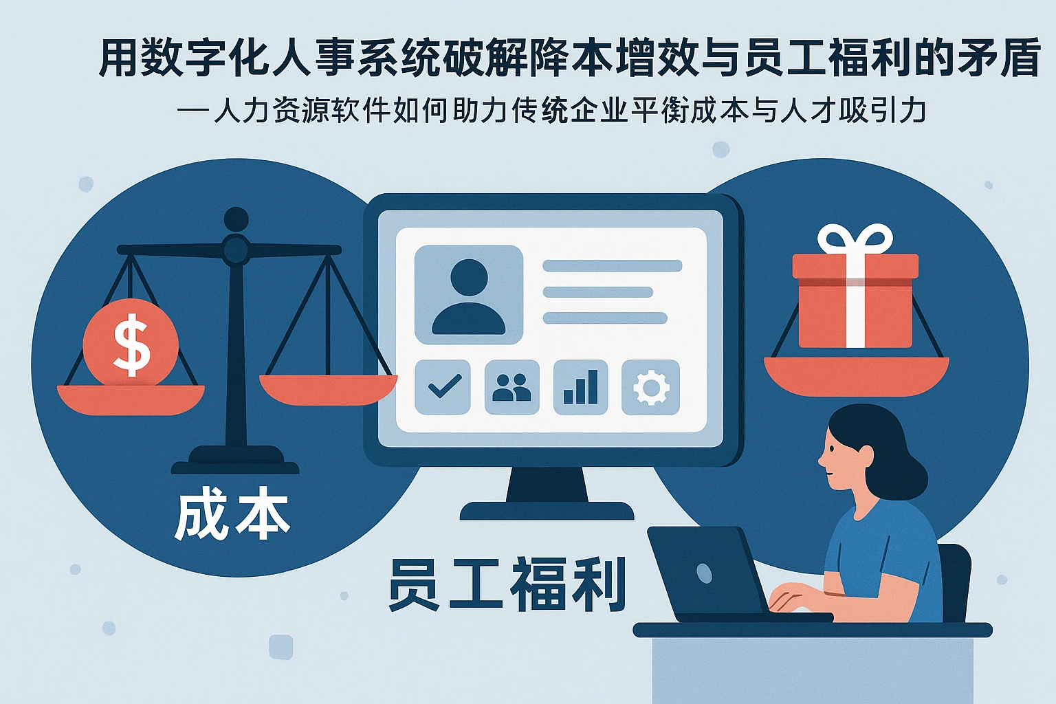 用数字化人事系统破解降本增效与员工福利的矛盾——人力资源软件如何助力传统企业平衡成本与人才吸引力