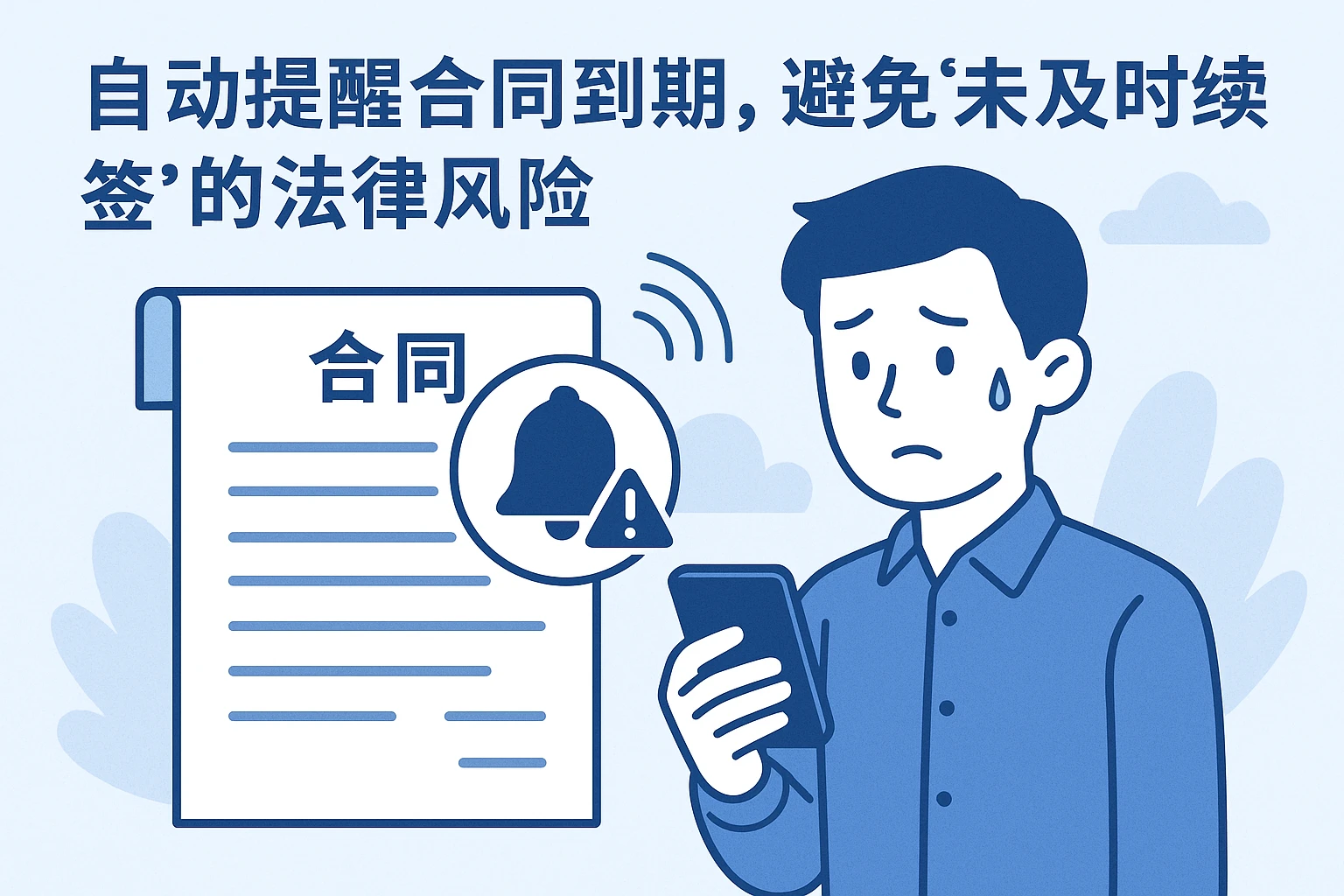 2. 自动提醒合同到期,避免“未及时续签”的法律风险