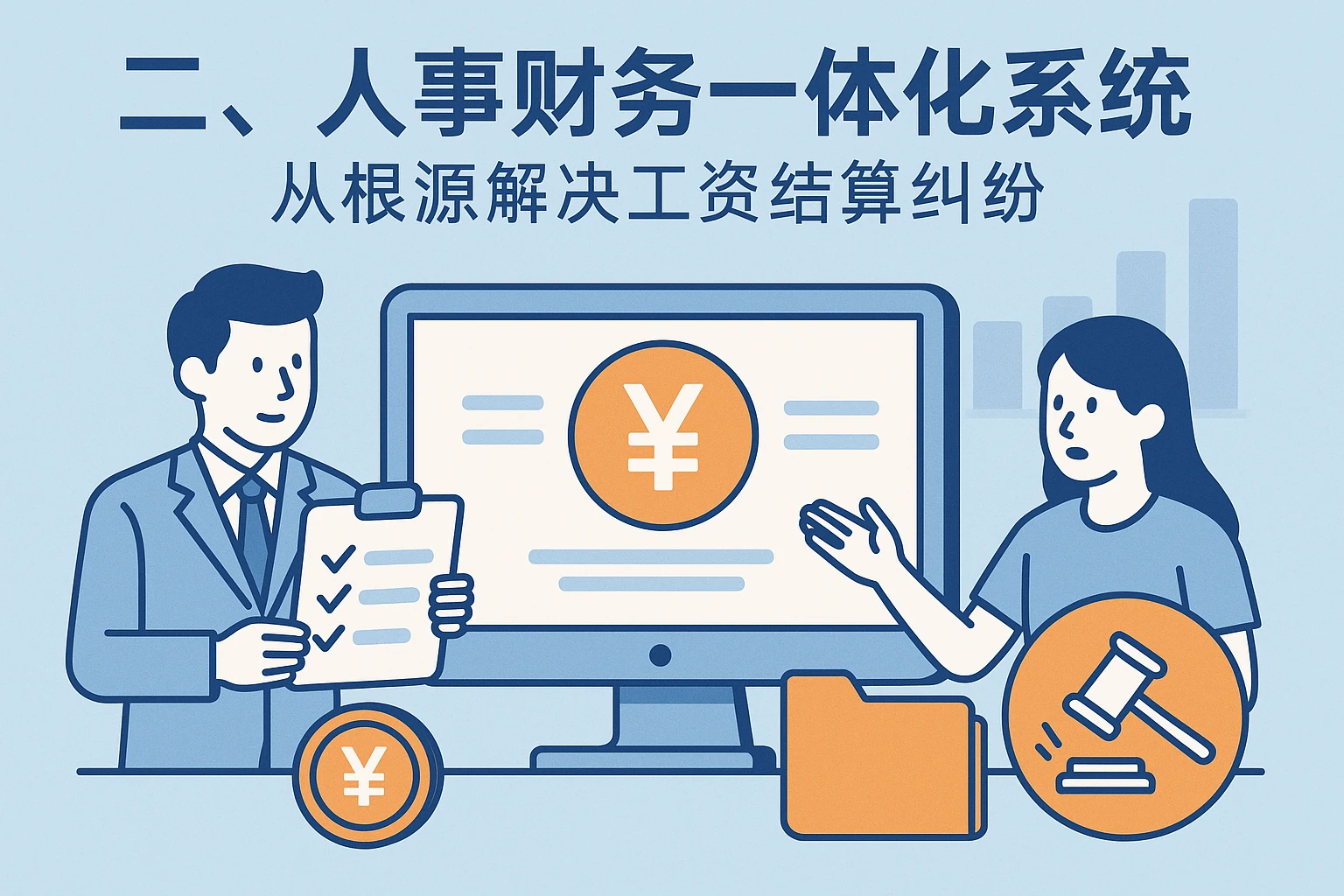 二、人事财务一体化系统：从根源解决工资结算纠纷
