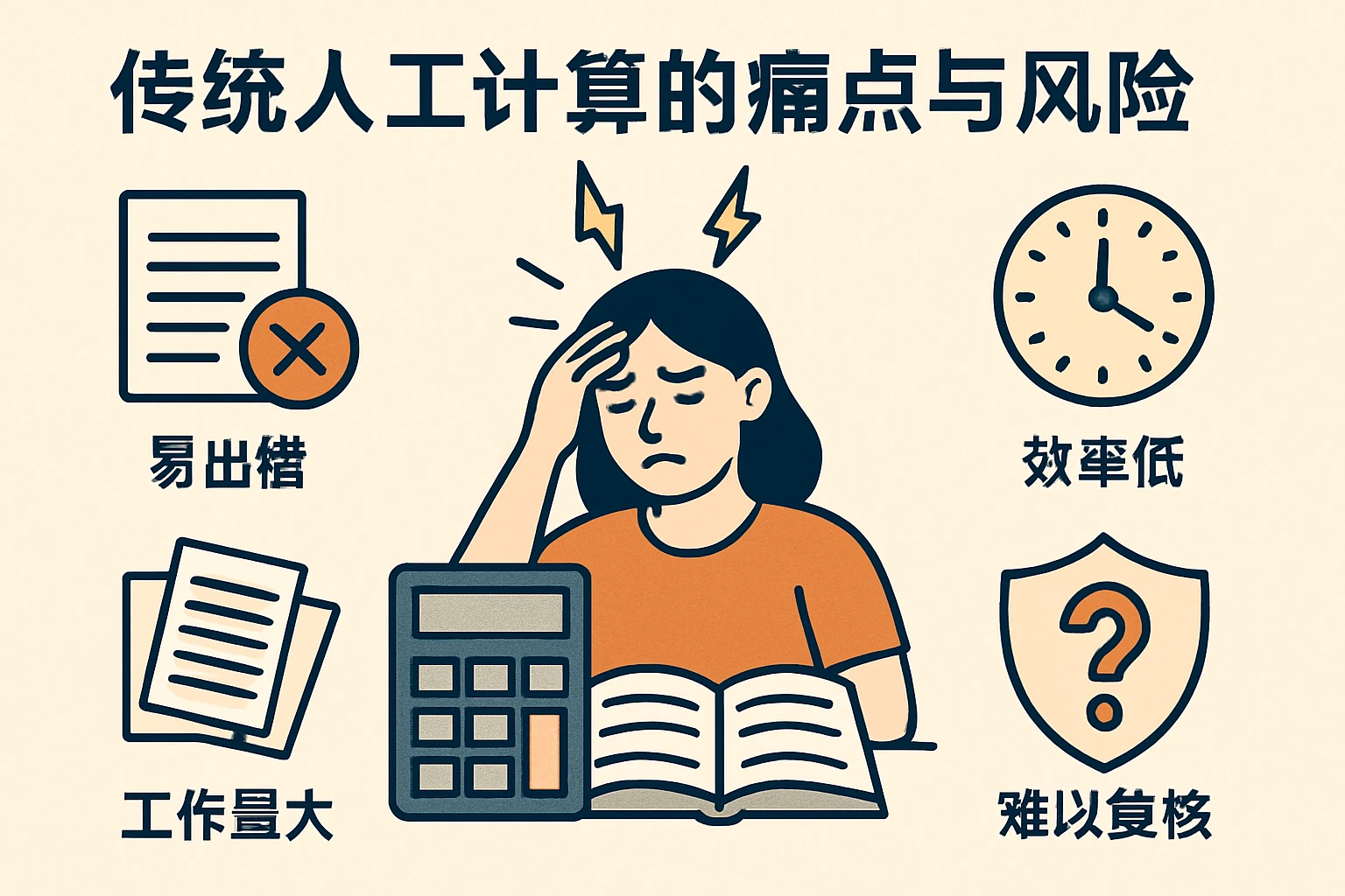 传统人工计算的痛点与风险