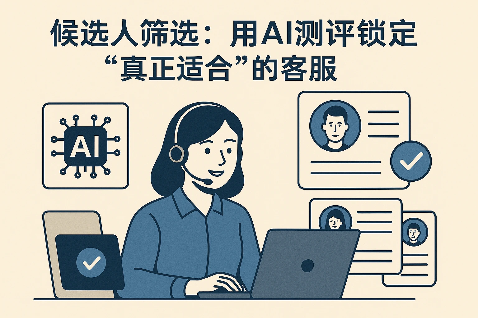 2. 候选人筛选：用AI测评锁定“真正适合”的客服