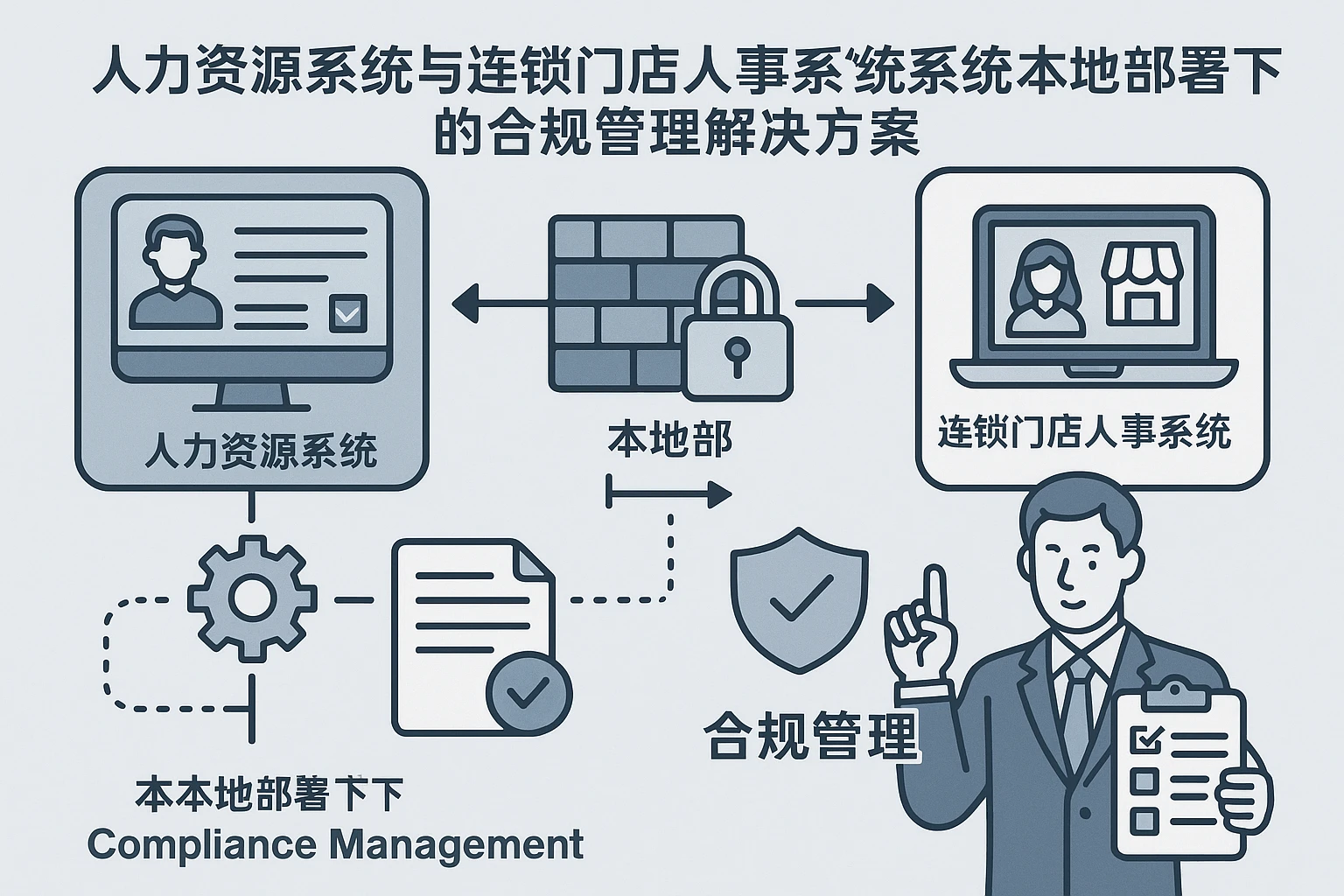 人力资源系统与连锁门店人事系统在本地部署下的合规管理解决方案