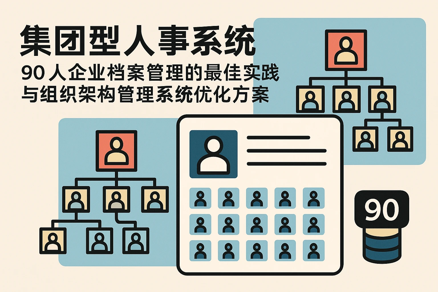 集团型人事系统：90人企业档案管理的最佳实践与组织架构管理系统优化方案
