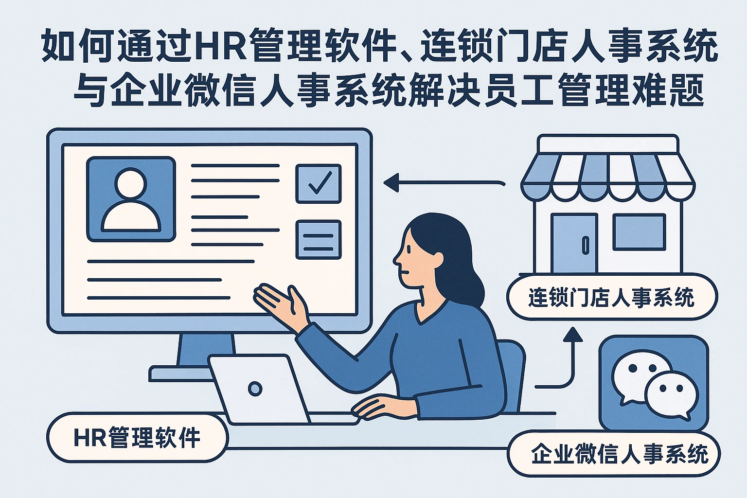 如何通过HR管理软件、连锁门店人事系统与企业微信人事系统解决员工管理难题