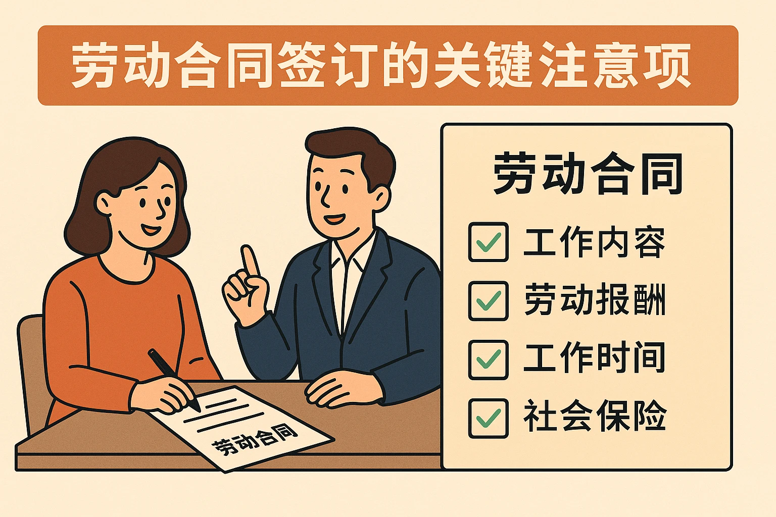 劳动合同签订的关键注意事项