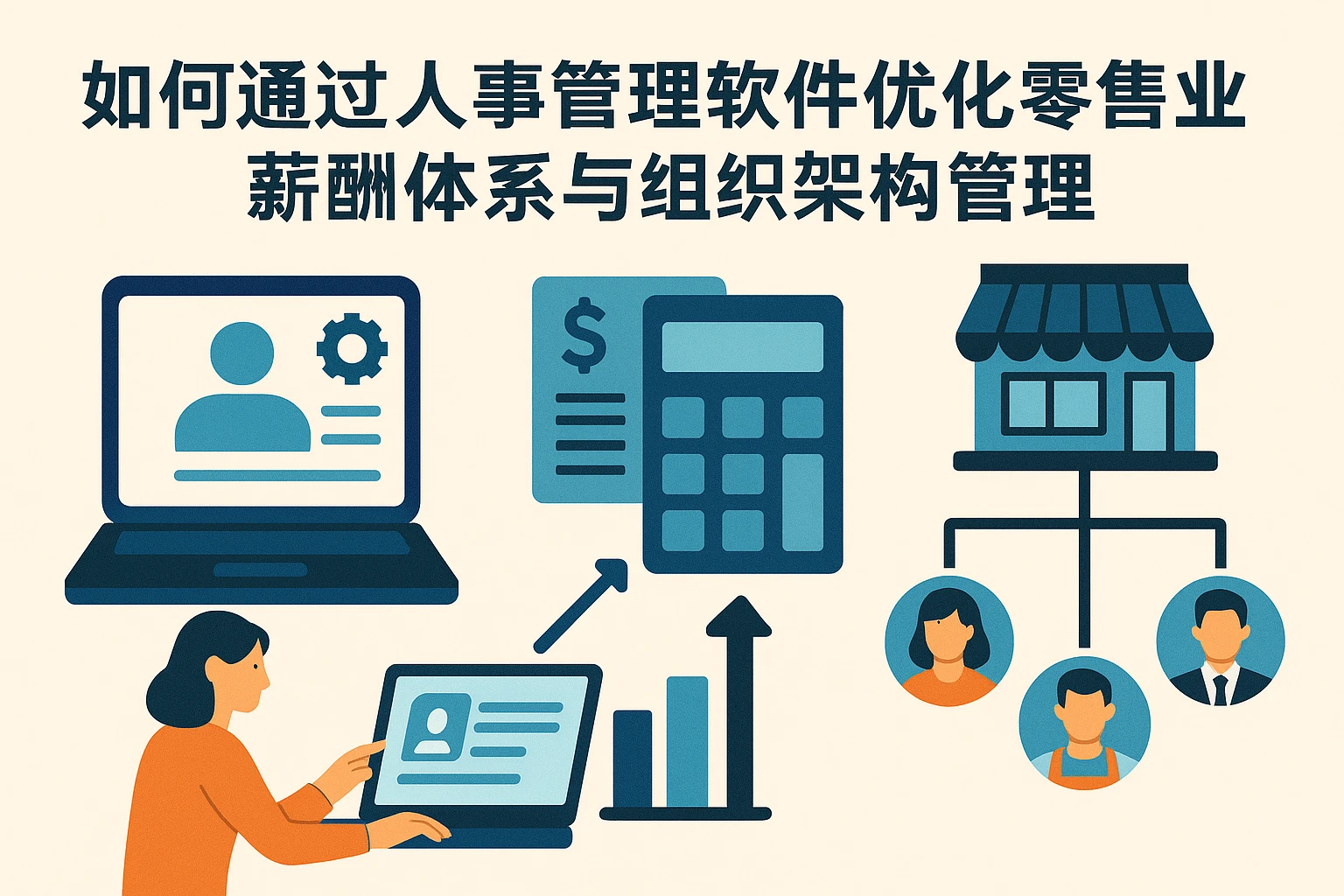 如何通过人事管理软件优化零售业薪酬体系与组织架构管理