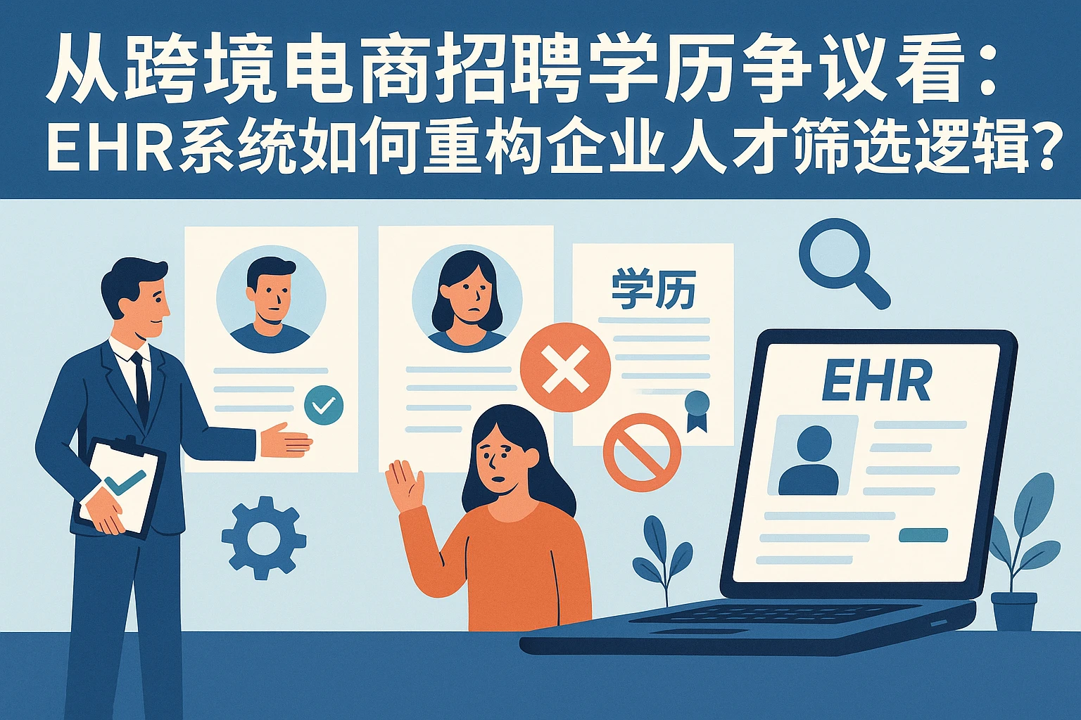 从跨境电商招聘学历争议看:EHR系统如何重构企业人才筛选逻辑?