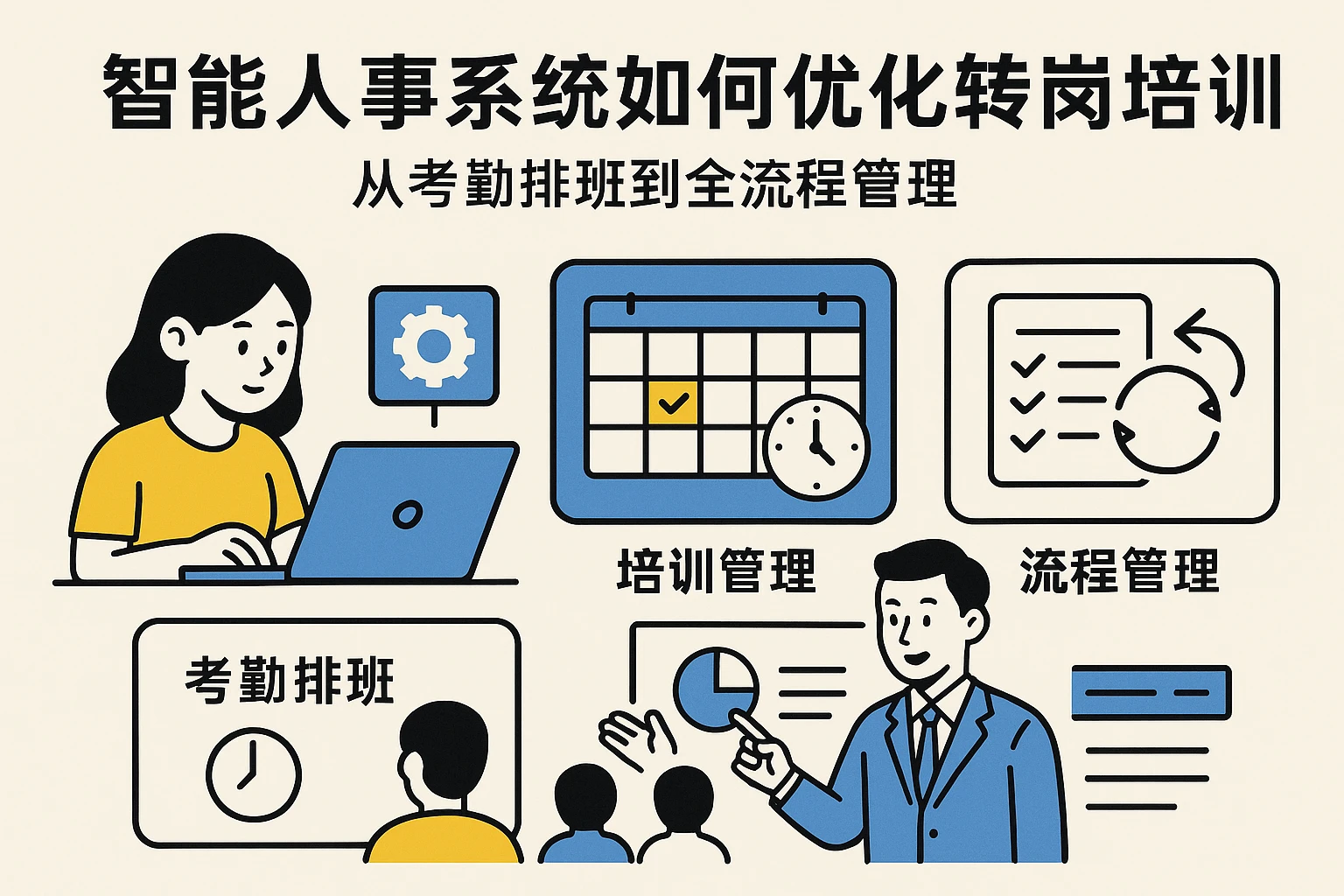 智能人事系统如何优化转岗培训：从考勤排班到全流程管理