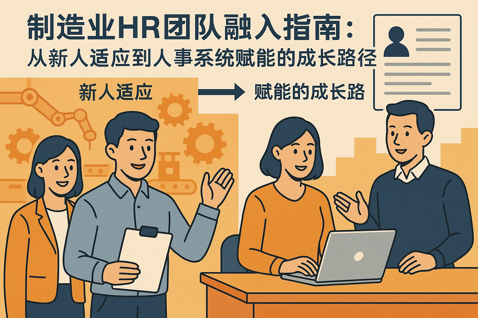 制造业HR团队融入指南:从新人适应到人事系统赋能的成长路径